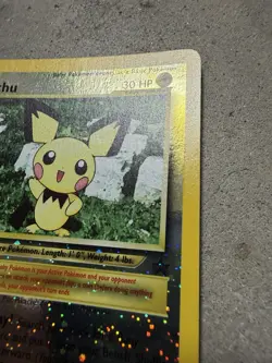 Pokemon Pichu Wizards Black Star Promo #35 Reverse Holo League Promo (2001) - Image 5