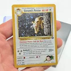 CARTA POKEMON GIOVANNI‘S PERSIAN HOLO 8/132 - ENG - GYM CHALLENGE - GOOD - Image 2