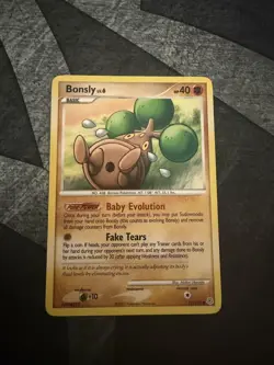 Pokemon TCG Bonsly 71/130 Diamond & Pearl - MP - Image 1