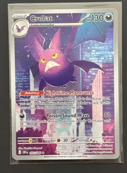 Crobat 093/086 Chaos Rising Rare Holo 130 HP English Pokemon TCG 2026 - Image 1