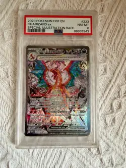 PSA 8 - Pokemon TCG Charizard EX Obsidian Flames Special Illustration Rare - Image 1