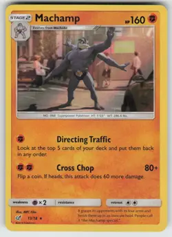 Holo Machamp 13/18 Rare Detective Pikachu Near Mint - Image 1