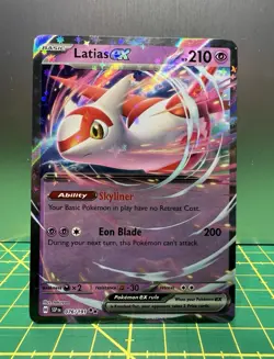 Pokemon TCG Sv08 Surging Sparks Latias ex Double Rare Holo 076/191 ENG - Image 1