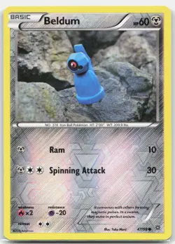 Beldum 47/98 Common Ancient Origins Pokemon Reverse Holo Lightly Played - Image 1