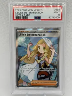 Pokemon Lillie's Determination Mega Evolution #169/132 PSA 9 - Image 1