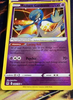 Pokemon TCG Radiant Gardevoir Sword & Shield - Lost Origin 069/196 Near Mint - Image 1