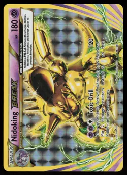 Nidoking BREAK 46/108 BREAK Rare Evolutions Pokemon Holo Near Mint - Image 1