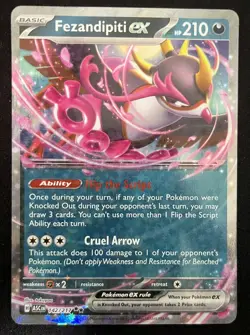 Fezandipiti ex 142/217 Double Rare Ascended Heroes Pokemon Card - Image 1