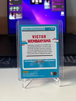 Victor Wembanyama 2023-24 Panini Donruss Rated Rookie Base Card #220 RC Wemby - Image 2