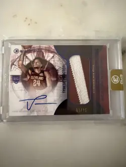 2025-26 Topps 3 Tyrese Proctor Rookie Patch Autograph SSP #/15 RPA RC Auto Card - Image 1