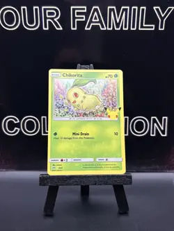 Pokemon Card - Chikorita 2/25 - 25th Anniversary McDonalds HOLO Promo 2021 NM - Image 1