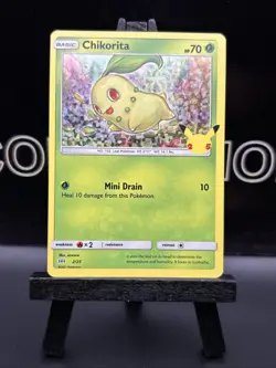 Pokemon Card - Chikorita 2/25 - 25th Anniversary McDonalds HOLO Promo 2021 NM - Image 2