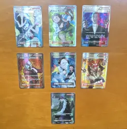 Pokemon TCG Full Art Holo Trainer Supporter Lot (7 cards) - Image 1