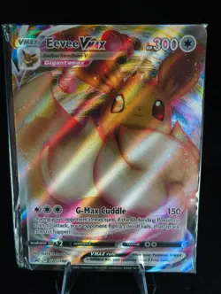 sealed Eevee VMAX SWSH087 Shining Fates Holo Black Star Promo Card - Image 1