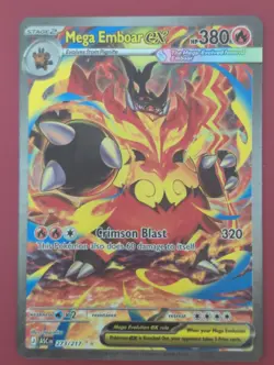 Mega Emboar ex 273/217 Special Illustration Rare Ascended Heroes Pokemon Card - Image 1