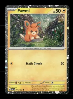 Pawmi (Cosmo Foil) 074/193 Holo Miscellaneous Cards & Products NM/M Pokemon - Image 1