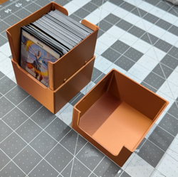 MTG Deck Box with approx. 100 cards. Copper PLA 3D Printed Deck Box - Image 2