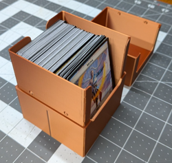 MTG Deck Box with approx. 100 cards. Copper PLA 3D Printed Deck Box - Image 3