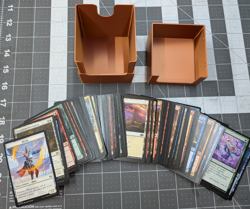 MTG Deck Box with approx. 100 cards. Copper PLA 3D Printed Deck Box - Image 4