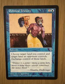 MTG Political Trickery Mirage Regular NM - Image 1