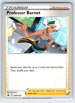 Professor Burnet SWSH167 2023 Yokohama World Championships Pokemon Card - Nm - Image 1