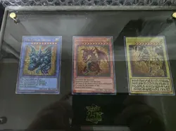 YuGiOh 25th Anniversary Stainless Steel Egyptian God Cards Commemorative Set - Image 1
