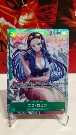 Nico Robin P-111 One Piece Card Game Asia Promo JP Card - Image 1