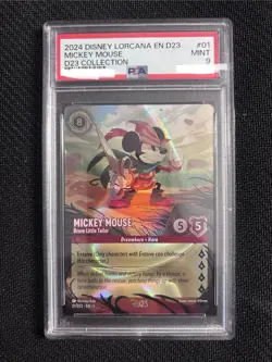PSA 9 Disney Lorcana Mickey Mouse Brave Little Tailor D23 Collection - Image 1