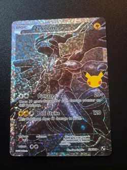 Pokemon TCG Celebrations 2021 Zekrom 114/114 Classic Collection Rare Holo - Image 1