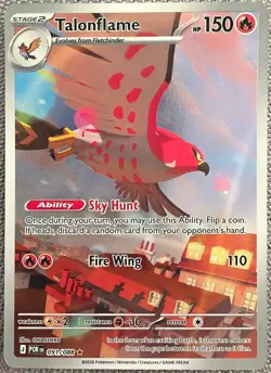 TALONFLAME 091/088 PERFECT ORDER HOLO ILLUSTRATION RARE POKEMON NM/M OKACHEKE - Image 1