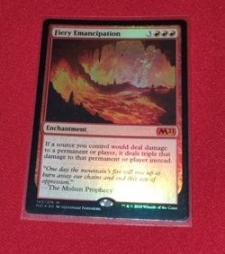 Magic the Gathering Fiery Emancipation Foil Core Set 2021 Used - Image 1