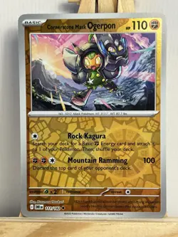 Cornerstone Mask Ogerpon Reverse Holo SV10: Destined Rivals 111/182 - Image 1