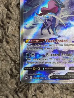 Suicune V GG38/GG70 SWSH: Crown Zenith: Galarian Gallery Holo - Image 2