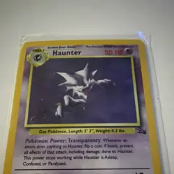 WOTC Pokemon TCG Haunter 6/62 Fossil Holo Rare 1999 English 50 HP - Image 2