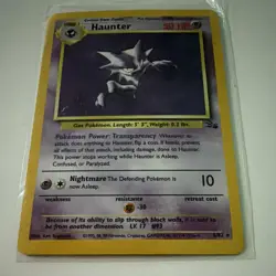 WOTC Pokemon TCG Haunter 6/62 Fossil Holo Rare 1999 English 50 HP - Image 3