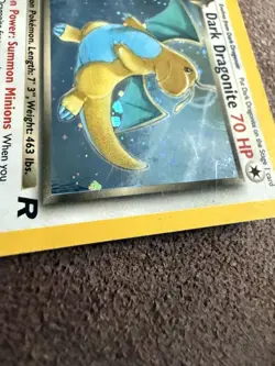 Pokemon TCG Team Rocket 1st Edition Dark Dragonite 5/82 Holo Rare Vintage Card - Image 2