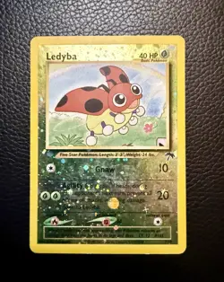 Pokemon Southern Islands Ledyba 07/18 Reverse Holo Promo 2001 English *Vintage* - Image 2