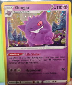 Gengar SWSH052 - Sword & Shield Promo *NM* SWIRL Holo Black Star Pokemon Card - Image 2