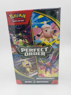Pokemon TCG Mega Evolution Perfect Order Booster Bundle 6 Packs Sealed ME03⁠ - Image 1