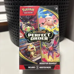 Pokemon Mega Evolution Perfect Order Booster Bundle, 6 Packs, Collectible Card - Image 1