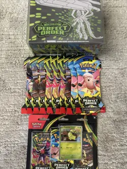 POKEMON PERFECT ORDER LOT - ETB, 9 SLEEVE BUNDLE, 3 PACK BLISTER | SEALED - Image 2