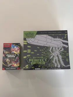 Pokemon TCG Mega Evolution Perfect Order ETB & Booster Bundle Brand New Sealed - Image 1