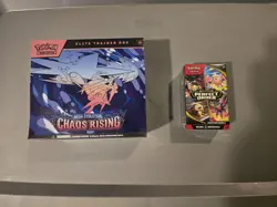 Pokemon TCG Chaos Rising ETB And Perfect Order Booster Bundle Factory Sealed - Image 1