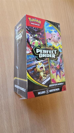 Pokemon Mega Evolution Perfect Order Booster Bundle Sealed Includes 6 Booster Pa - Image 3