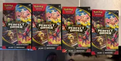 4 Pokemon TCG: Mega Evolution Perfect Order Booster Bundle (6 Booster Packs) - Image 1