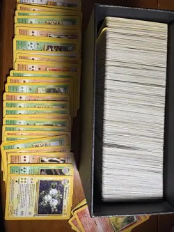 Vintage WoTC Pokemon 600+ Card Lot, Base-Fossil-Gym Mixed Lot W/ Holos - Image 2