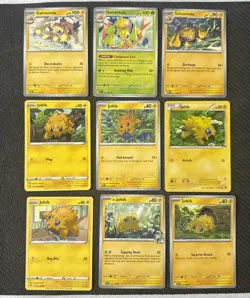 9x Pokemon Card Galvantula & Joltik Bundle Mixed set (No duplicate) Near mint - Image 1