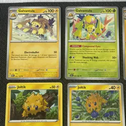 9x Pokemon Card Galvantula & Joltik Bundle Mixed set (No duplicate) Near mint - Image 2