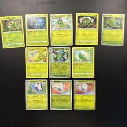 Pokemon TCG Caterpie, Metapod & Butterfree x11 Card Bundle Mixed Sets - Image 1