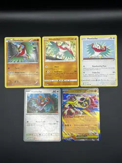 Hawlucha, 5 Card Bundle, Mixed Sets & Languages, Pokemon, HP to NM - Image 1